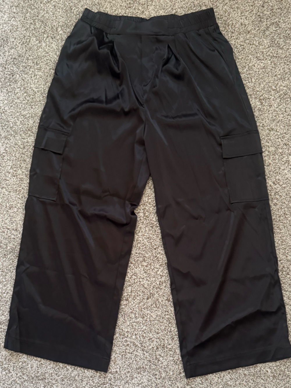 Zaful Black Wide-Leg Cargo Pants for Women